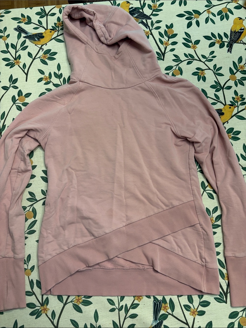 Marcella Dusty Pink Hooded Pullover Sweatshirt